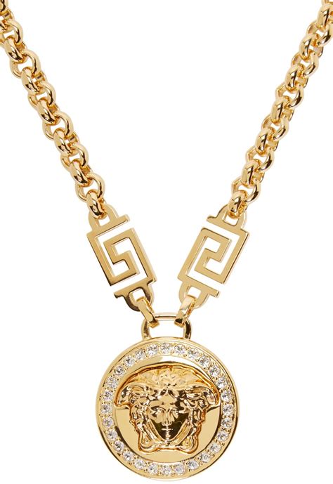 buy versace gold pendant|versace necklace real gold.